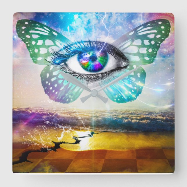 Relógio de Parede da Mente Ocular (Frente)