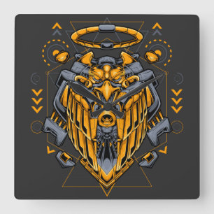 Relógio de Parede da Praça Cyborg