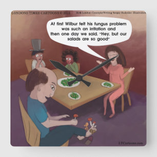 Relógio de Parede da Praça da Salada Engraçado