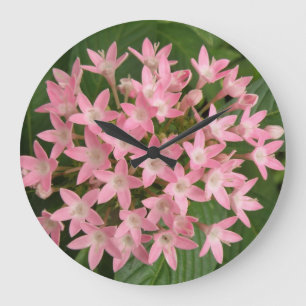 Relógio de Parede das Flores Tropicais bonito Ros