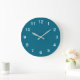 Relógio de Parede de Acríl Minimalista Azul Turque (Home)