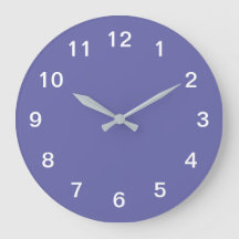 Relógio de Parede de Acrílico Minimalista Lavanda