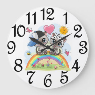 Relógio de Parede de Acrílico Numerado Kit Kids