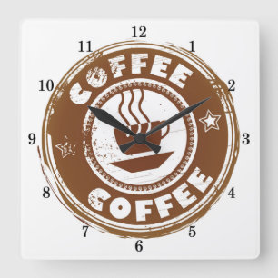 Relógio De Parede De Amantes De Café Muito Legal