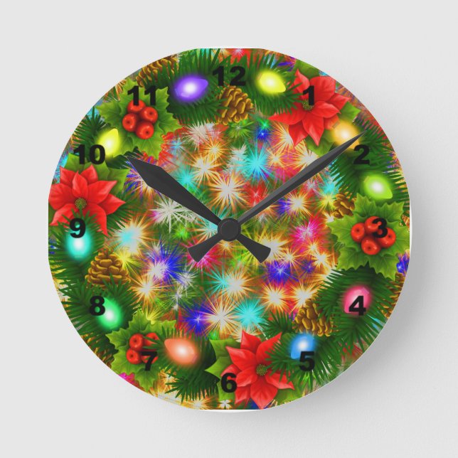Relógio de Parede de Ano Novo e Acristalino (Frente)