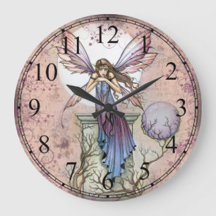 Relógio de Parede de Arte de Fadas Fantasia Um Lug