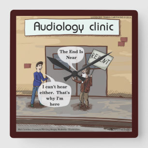 Relógio de Parede de Audiologia Divertido para se 