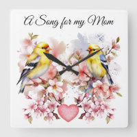 Relógio de Parede de Ave