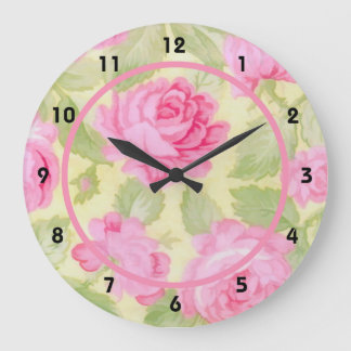 Relógio de Parede de Belas Rosa