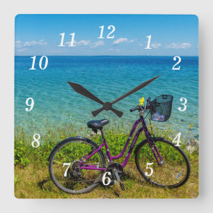 Relógio de Parede de Bike Island Mackinac