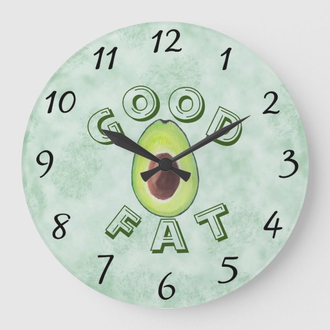 Relógio de parede de Bolsa de gordura (Frente)