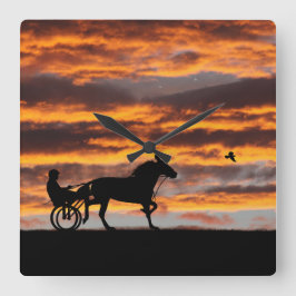 Relógio de Parede de Cavalo de Trote Padrão
