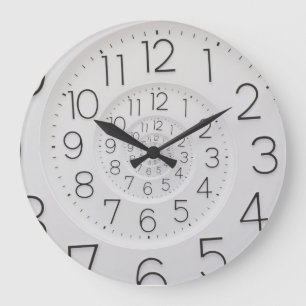 Relógio de Parede de Clock Spiral Grande