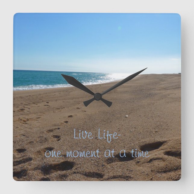 Relógio de Parede de Cotação Inspiradora (Frente)