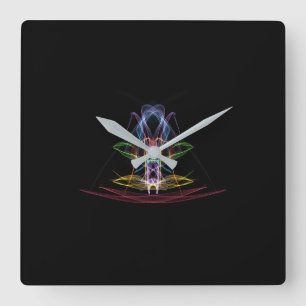 Relógio de Parede de Design Abstrato Colorido