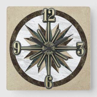 Relógio de Parede de Discagem Sunburst do Azulejo