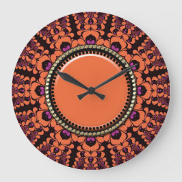 Relógio de Parede de Energia do Batique Solar