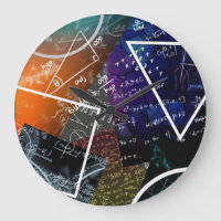 Relógio de Parede de Fórmula Matemática