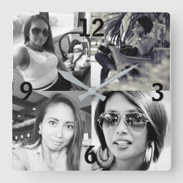 Relógio de Parede de Fotografias Personalizado