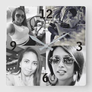 Relógio de Parede de Fotografias Personalizado