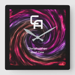 Relógio de Parede de Fumos Tortuosos