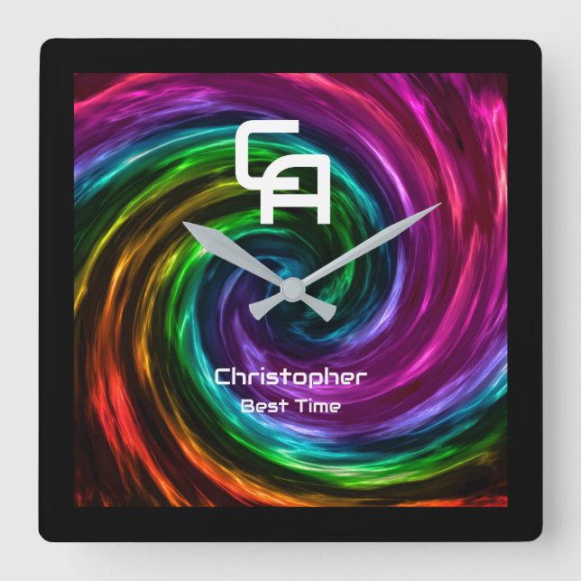 Relógio de Parede de Fumos Tortuosos (Frente)