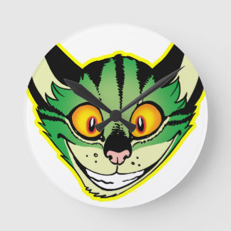 Relógio de Parede de Gato Fluorescente