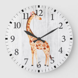 Relógio de Parede de Girafa Fofa