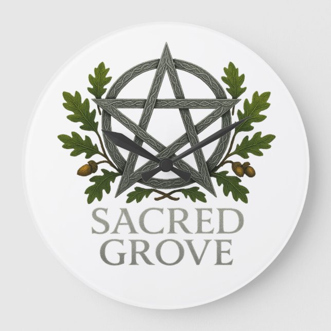 Relógio de Parede de Grove Sagrado (Frente)