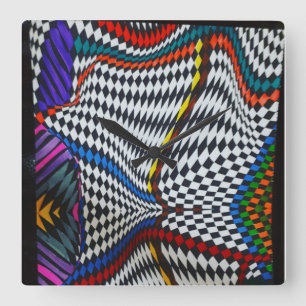 Relógio de Parede de Ilusões Ópticas