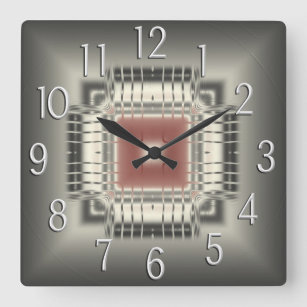 Relógio de Parede de Ilustração Artística de Chip 