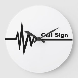 Relógio De Parede De Linha De Frequência - Perso