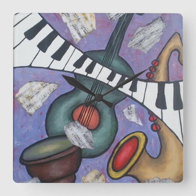Relógio de Parede de Música (Frente)