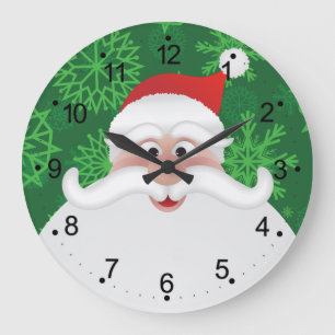 Relógio de Parede de Natal de Papais noeis