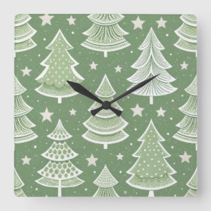 Relógio de Parede de Natal Elegante – Tempo de Inv