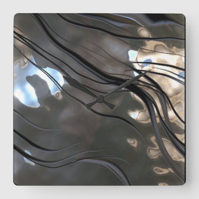 Relógio de Parede de Padrão Metálico Maleável (Frente)