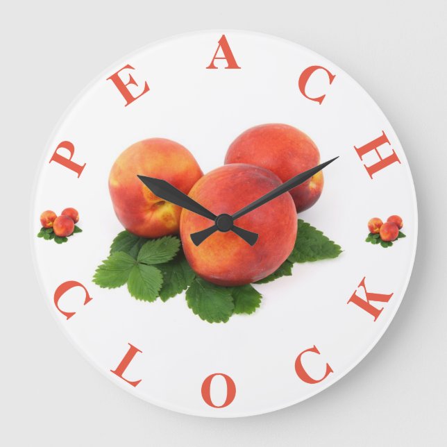 Relógio de Parede de Pêssego (Frente)
