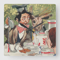 Relógio de Parede de Pintura com Mad Hatter