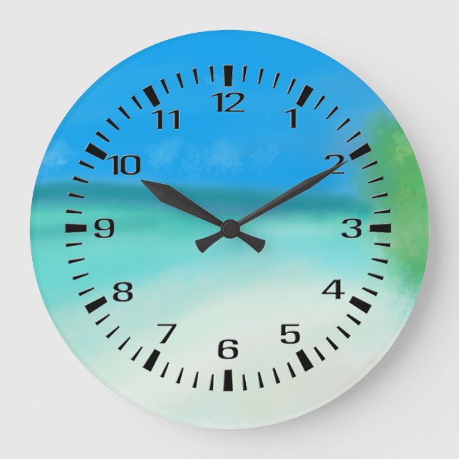 Relógio de Parede de Praia Desertado (Frente)