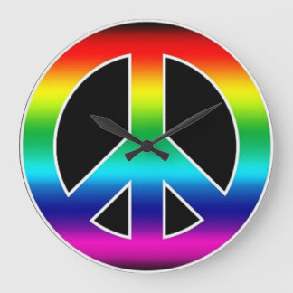 Relógio de Parede de Sinais de Paz
