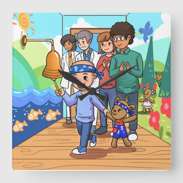 Relógio de Parede de Sobrevivência Sem cancer (Frente)