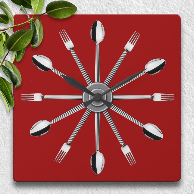 Relógio de Parede de Spoon e Fork (Criador carregado)