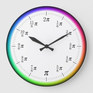 Relógio de Parede de Tempo π Matemático com Círcul
