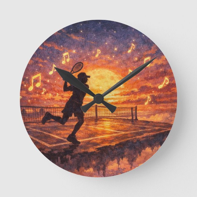 Relógio de Parede de Tênis Celestial (Frente)