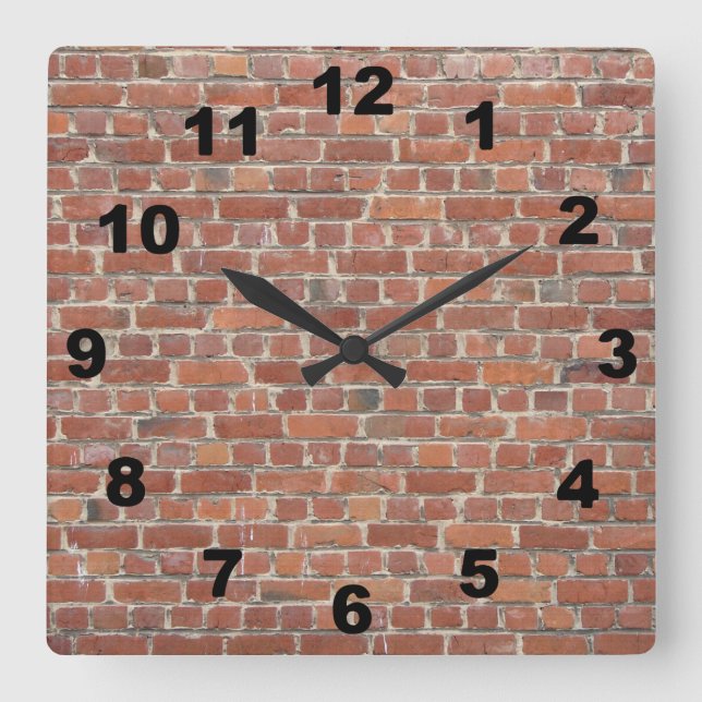 Relógio de Parede de tijolos (Frente)