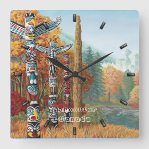 Relógio de Parede de Vancouver Personalizado de R