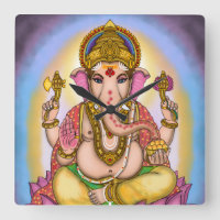 Relógio de Parede Decorativo Senhor Ganesha