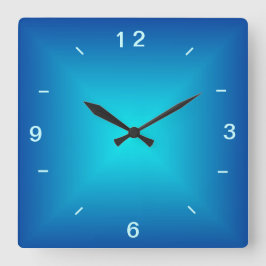 Relógio de Parede Design Iluminado Azul Aqua > Ilu