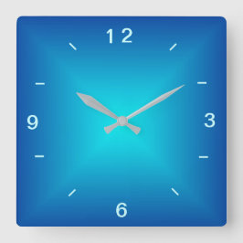 Relógio de Parede Design Iluminado Azul Aqua > Ilu