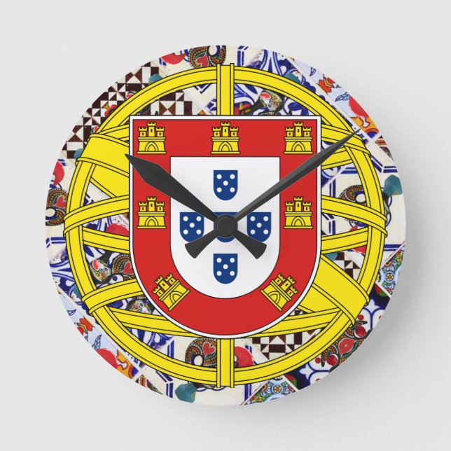 Relógio de Parede designs Português (Frente)